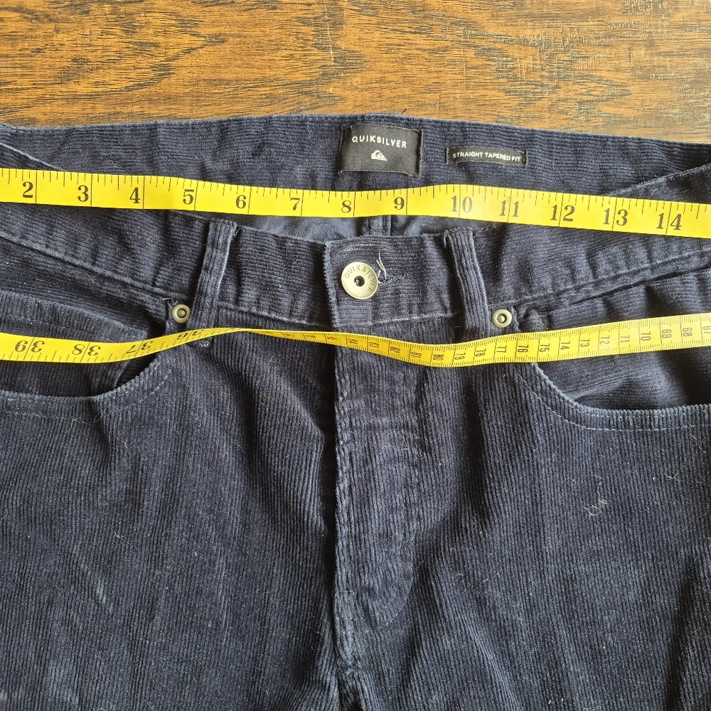 Quiksilver Men's Navy Corduroy Relaxed Trousers